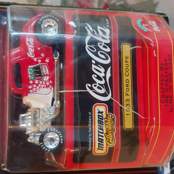 Coca Cola Other - Matchbox Coca Cola Red 1933 Ford Coupe Collectible Die-Cast Model Car New NWT